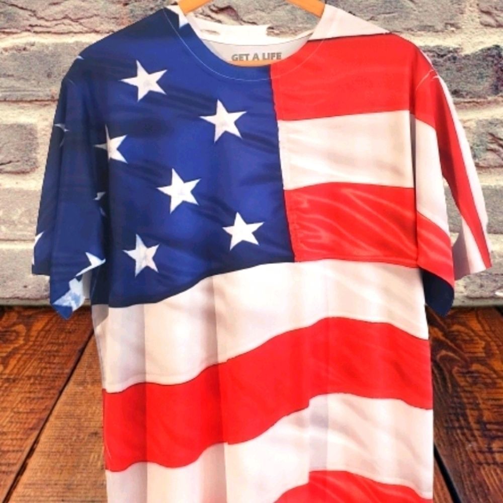 American Flag / Polyester Tee